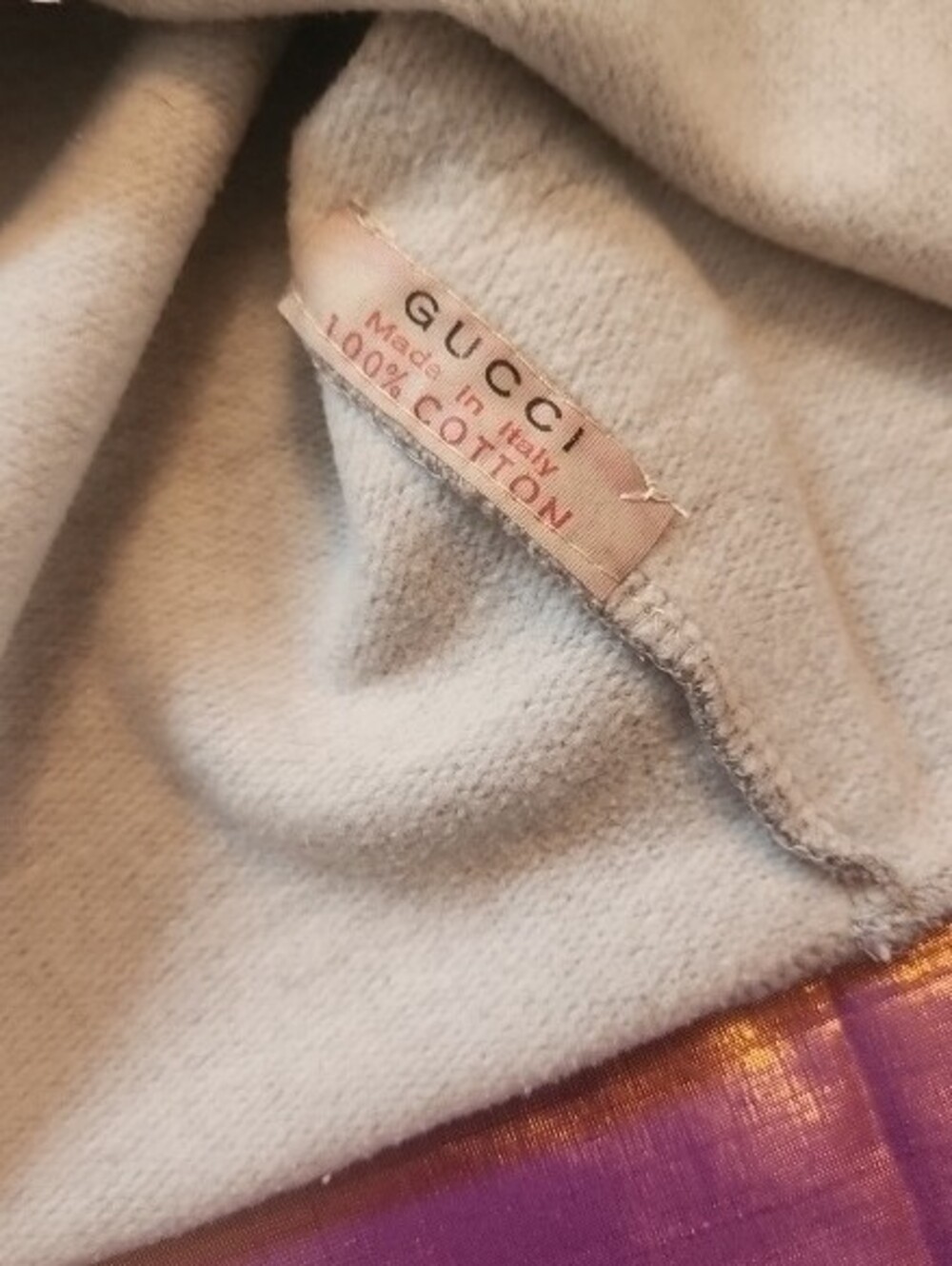 Gucci Womans Light Gray Logo Stripe Graphic Sweatshirt - Picture 4 of 12